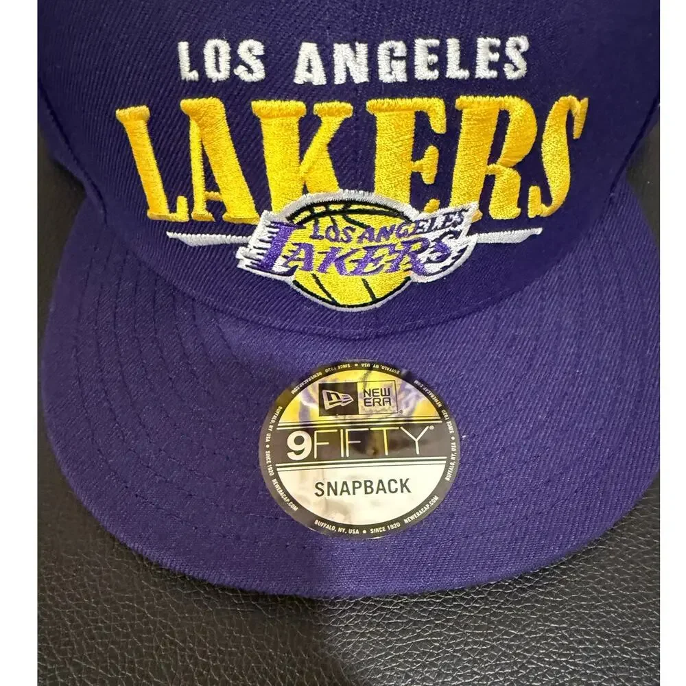 NEW New Era NBA Los Angeles Lakers 950 Snapback Hat Purple Logo Cap 70570947